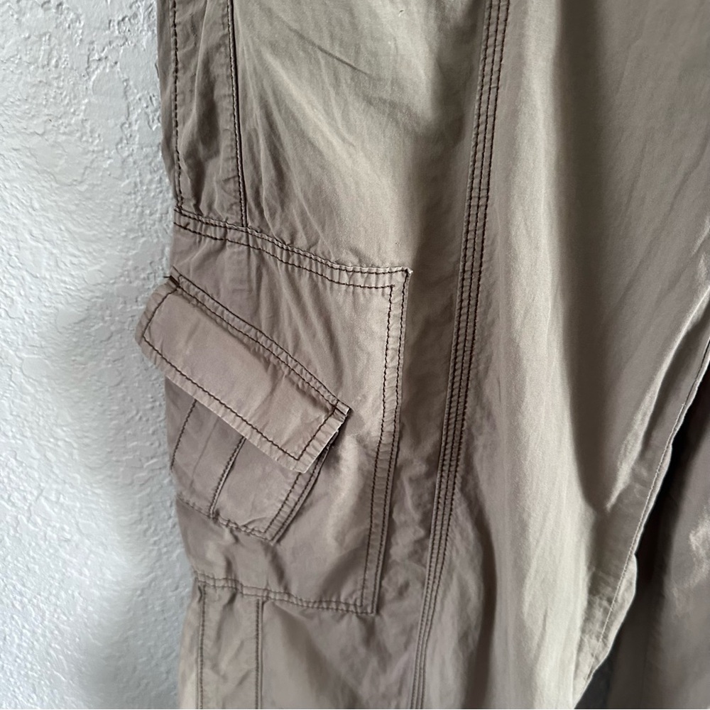 BDG Urban Outfitters Y2K Cargo Pants Tan‎ Cotton Utility Size L - Picture 5 of 15